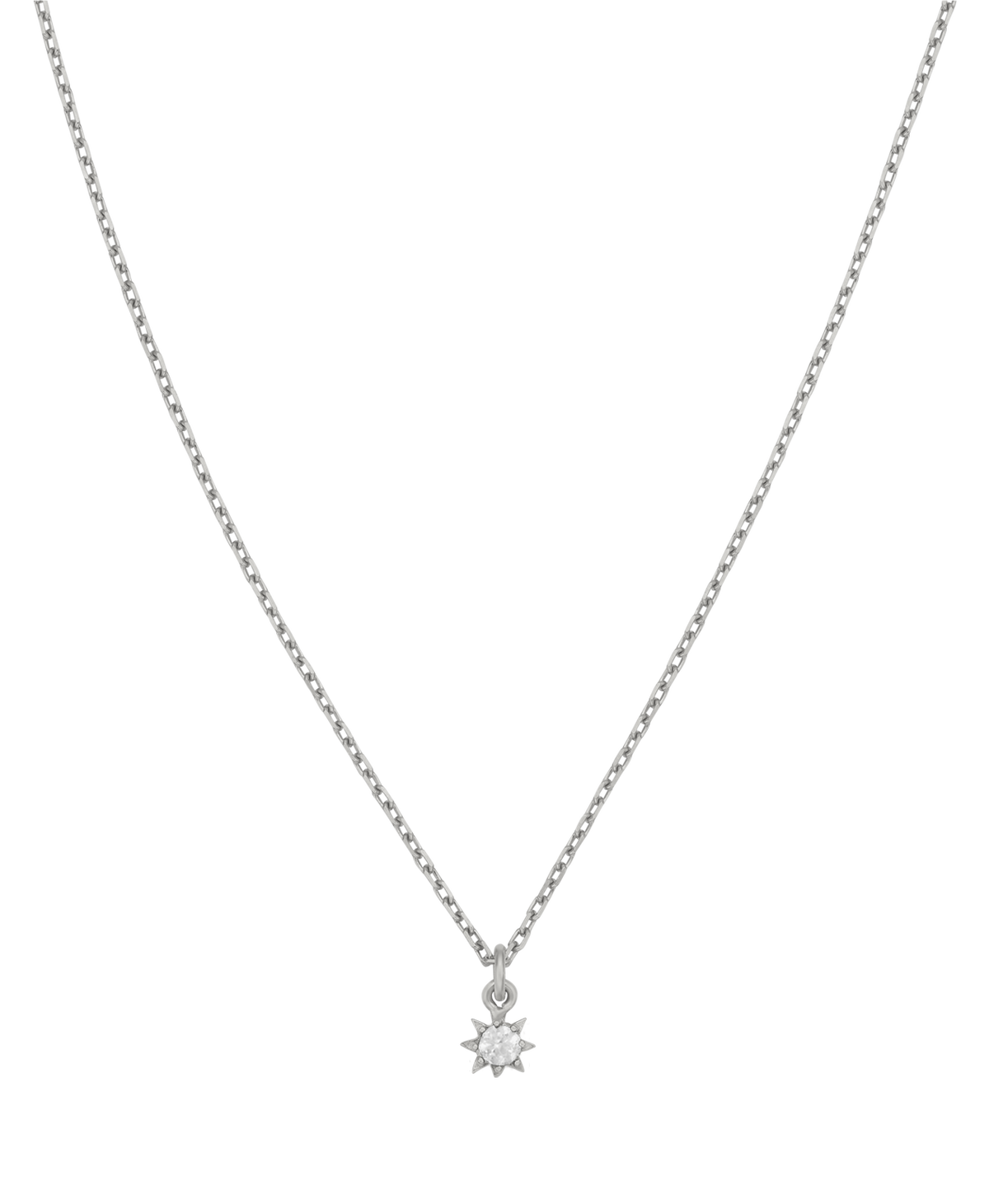 Stella Necklace - 925 Sterling Silver, White Zircon | Zoë & Morgan NZ