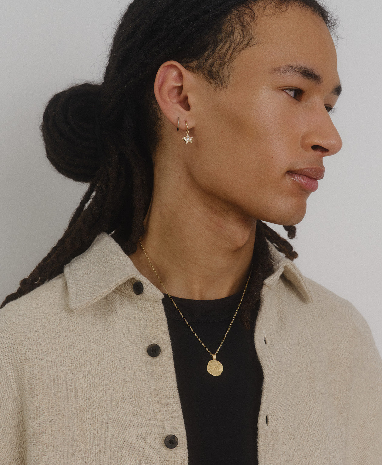 Sun in Aquarius Necklace - 22k Gold Vermeil