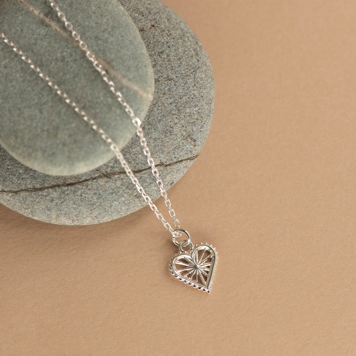Sweet Heart Necklace - 925 Sterling Silver | Zoë & Morgan NZ