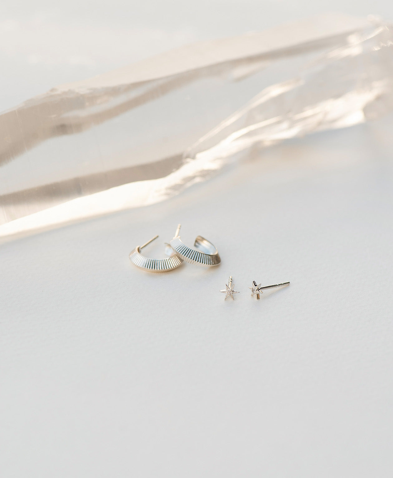 Mini Tasa Hoops & No Star Like Thee Studs Gift Set - 925 Sterling Silver