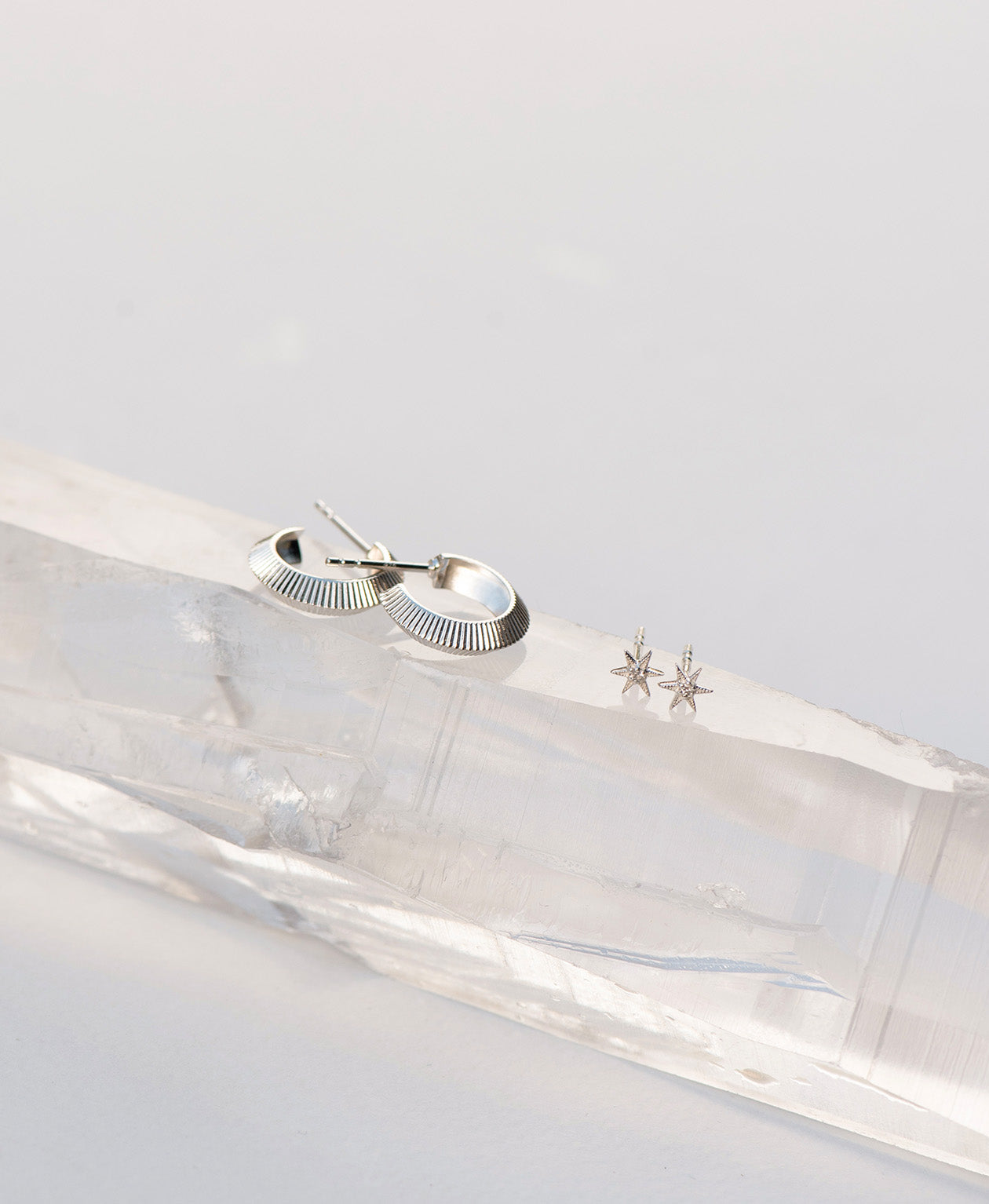 Mini Tasa Hoops & No Star Like Thee Studs Gift Set - 925 Sterling Silver