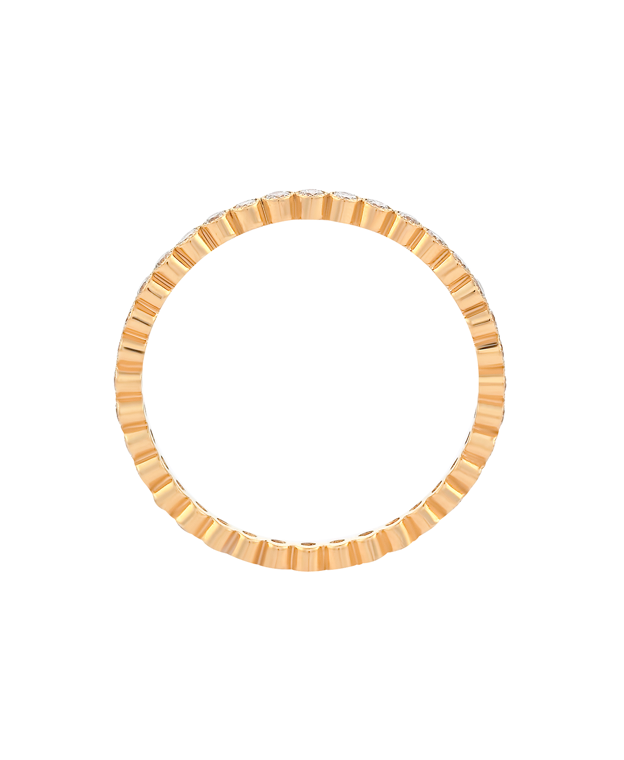 Together Band 1mm - 18k Yellow Gold, Diamond