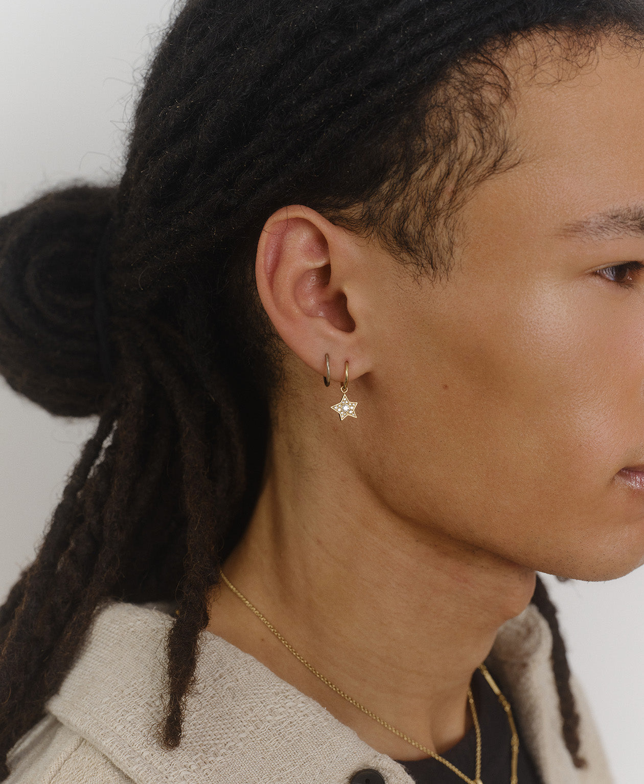 Twinkle Hoops - 9k Yellow Gold, Lab grown Diamond
