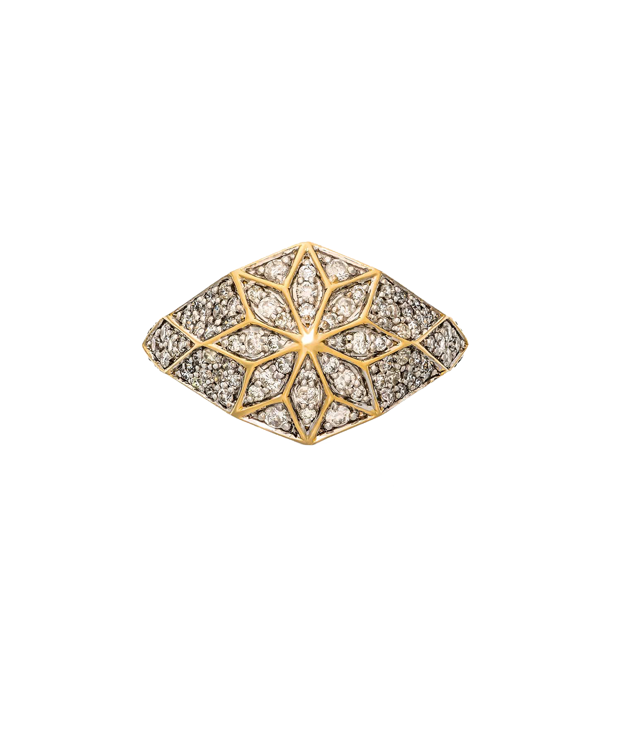 Venus Star Ring - 18k Yellow Gold, Diamond