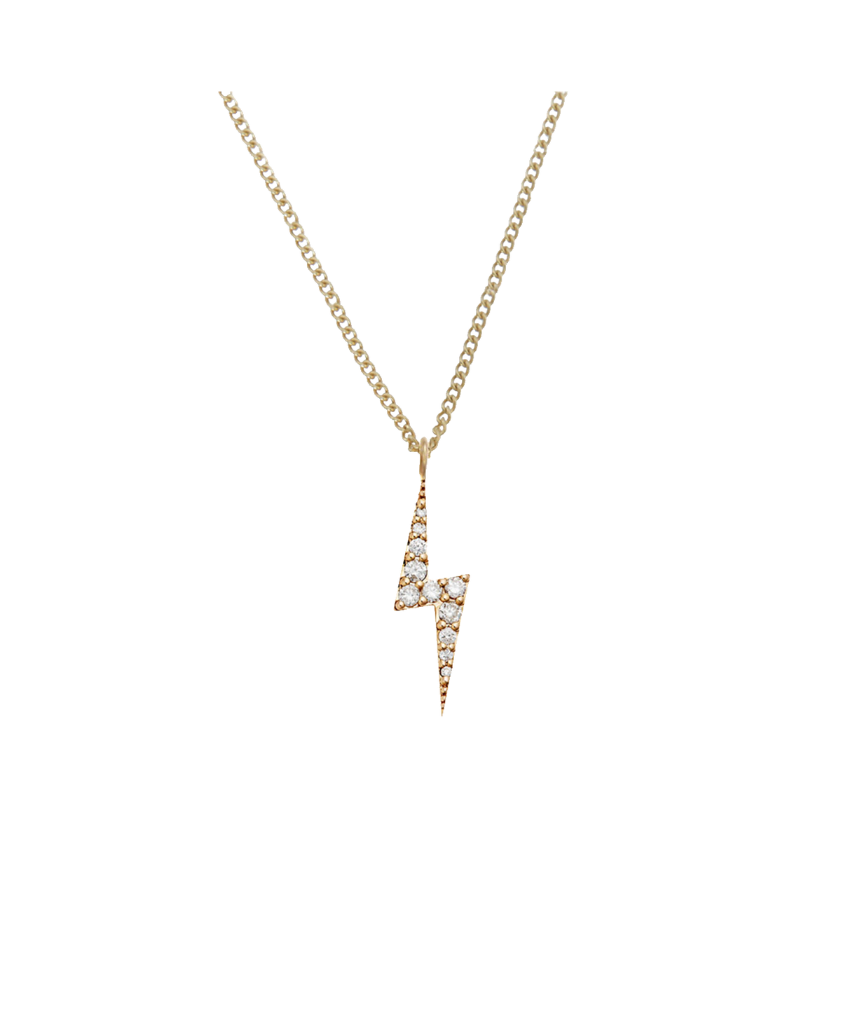 Zap Diamond Necklace - 9k Yellow Gold, Diamond | Zoë & Morgan NZ