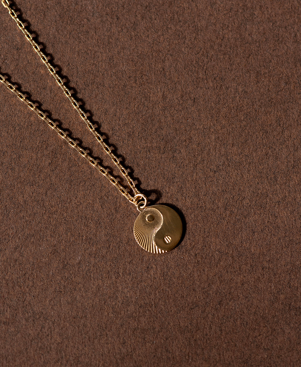 Yin Yang Necklace - 22k Gold Vermeil