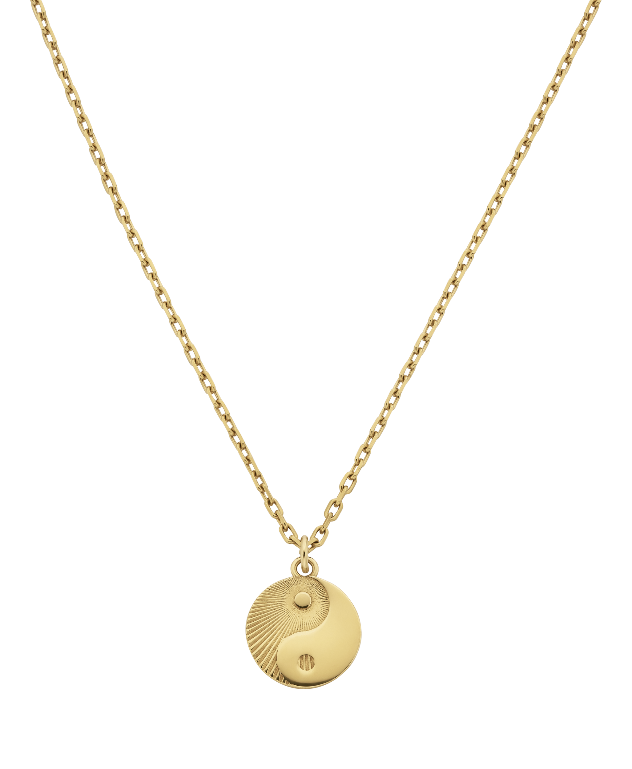 Yin Yang Necklace - 22k Gold Vermeil