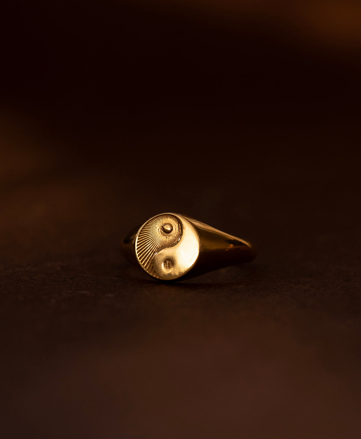 Yin Yang Ring  - 22k Gold Vermeil