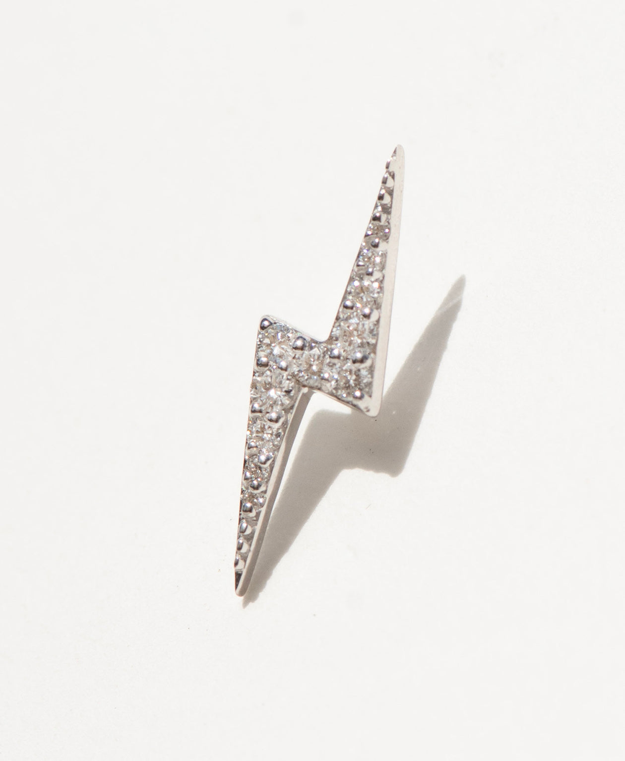 Zap Studs - 9k White Gold, Diamond