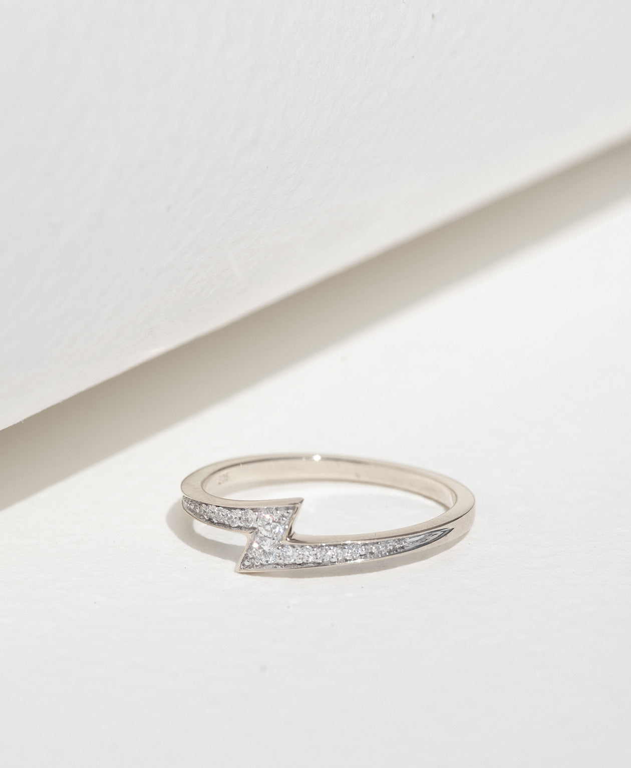 アクセサリー Diamonds 2.00 / PT 900 Women's Ring Zap Ring - 9k White Gold, Diamond | Zoë & Morgan NZ