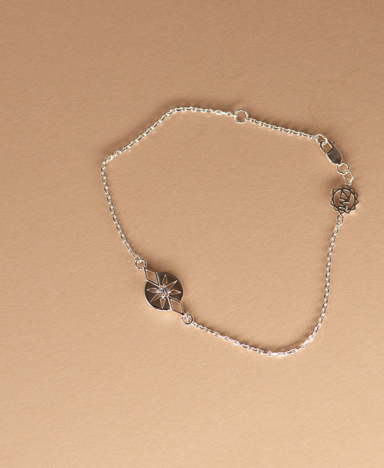 Zia Bracelet - 925 Sterling Silver, White Zircon